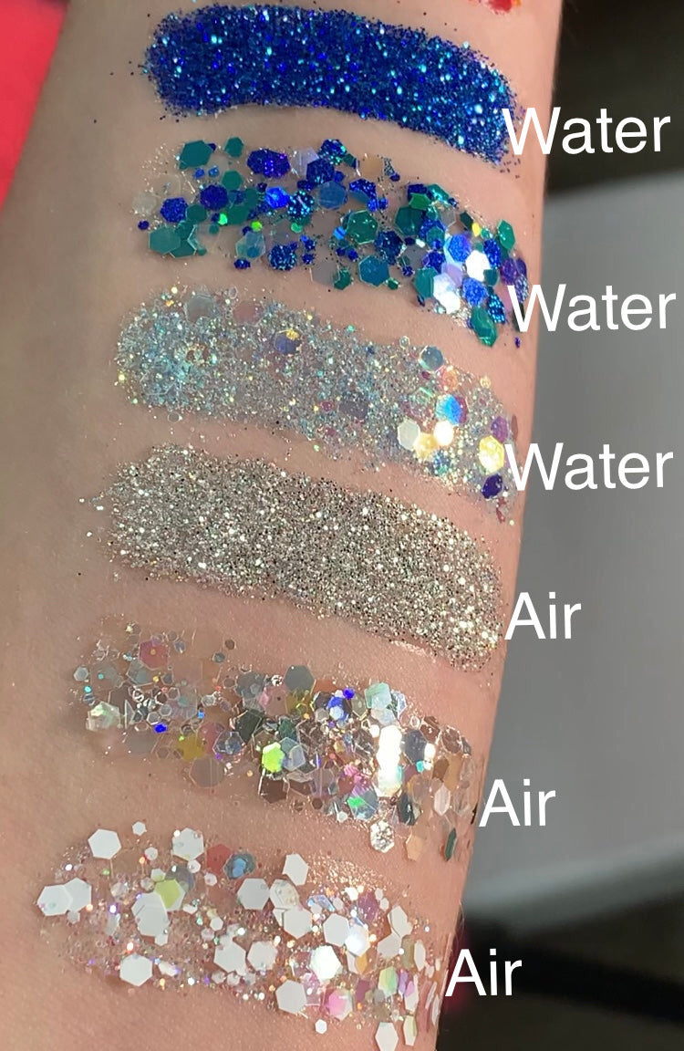 Elements Glitter Collection x @Spiritualnailgoddess (12 glitter mixes)