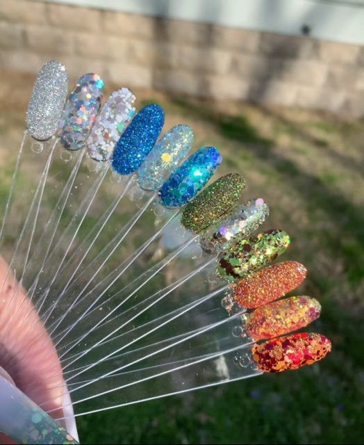 Elements Glitter Collection x @Spiritualnailgoddess (12 glitter mixes)
