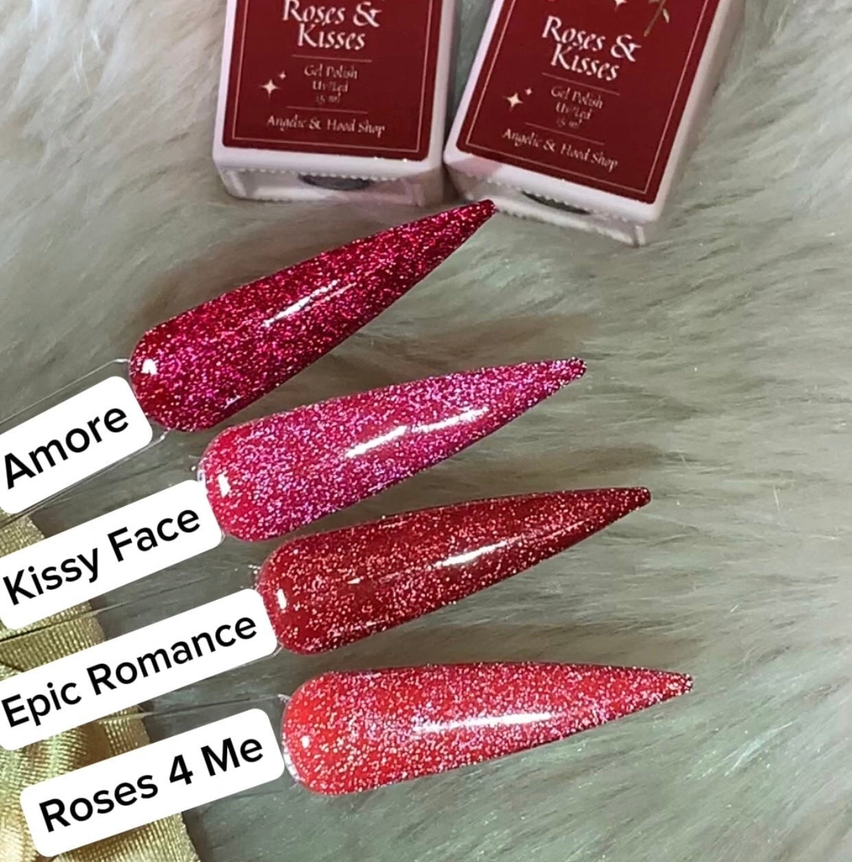 Roses & Kisses- REFLECTIVE Gel Polishes