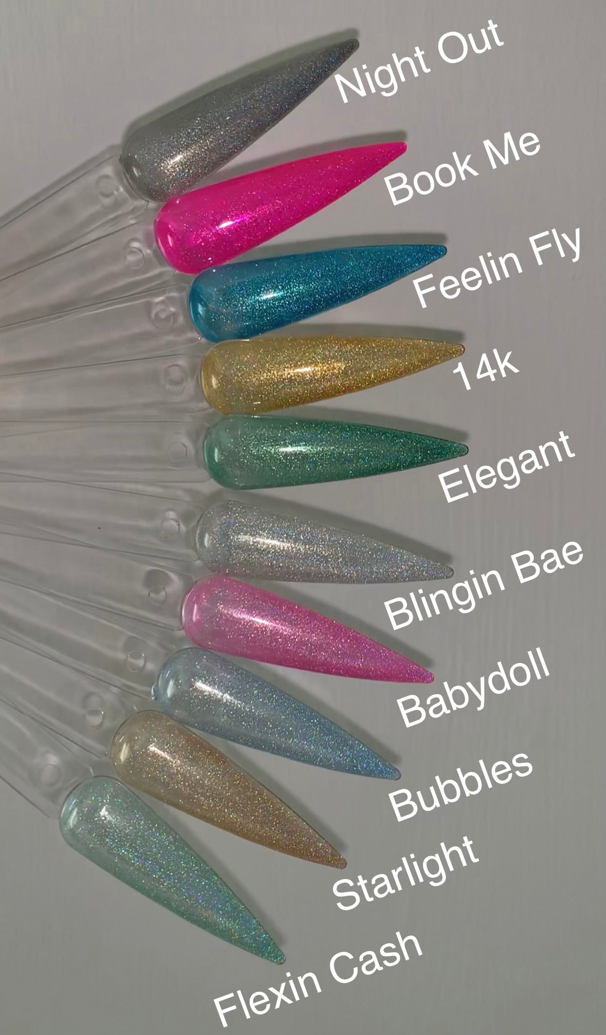 5 Star Artist - HOLOGRAPHIC Gel Polishes